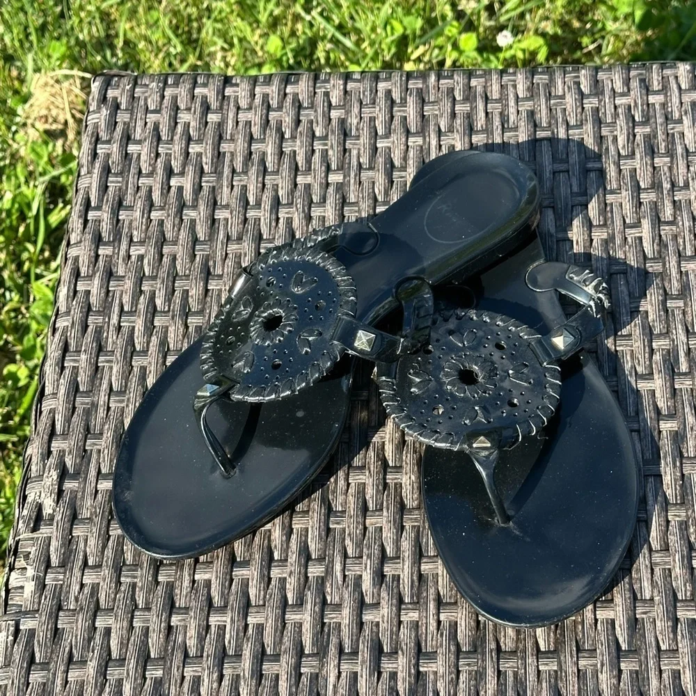 Jack Rogers Black Sandals